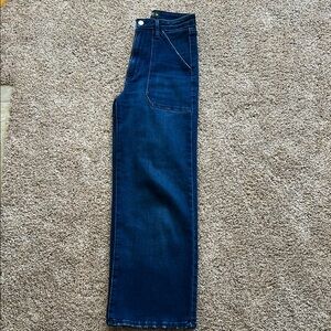 Just Black Denim Women's Wide Leg Jeans - Dark Blue